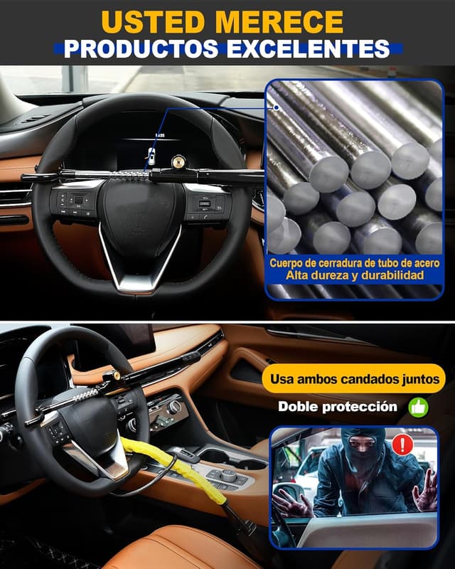 Thumbnail 3 de Tevlaphee Candado para Volante