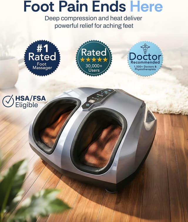 Detalle 2 de MIKO foot massager with heat, deep knead