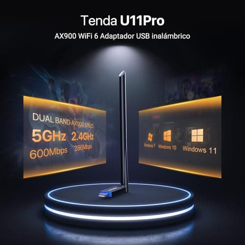 Thumbnail 1 de Tenda U11 Pro AX900 Adaptador USB WiFi 6 5 GHz