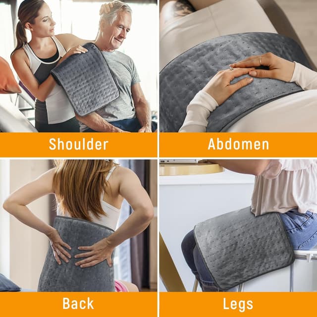 Thumbnail 6 de Kdti elektrisches Heizkissen (30 x 60 cm) mit Abschaltautomatik und 6 Temperaturstufen