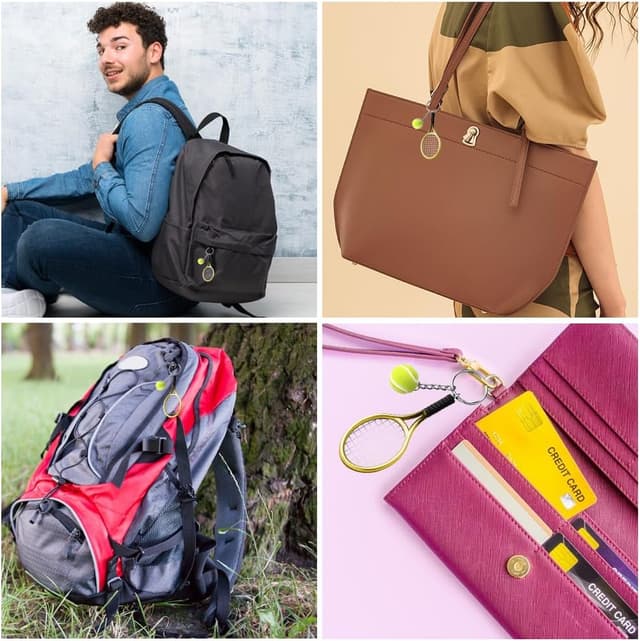 Thumbnail 2 de EQLEF Schlüsselanhänger Metall Tennis Schläger 1 Stück