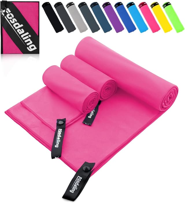 Detalle de Mikrofaser Handtücher 3er Set 160×80 cm