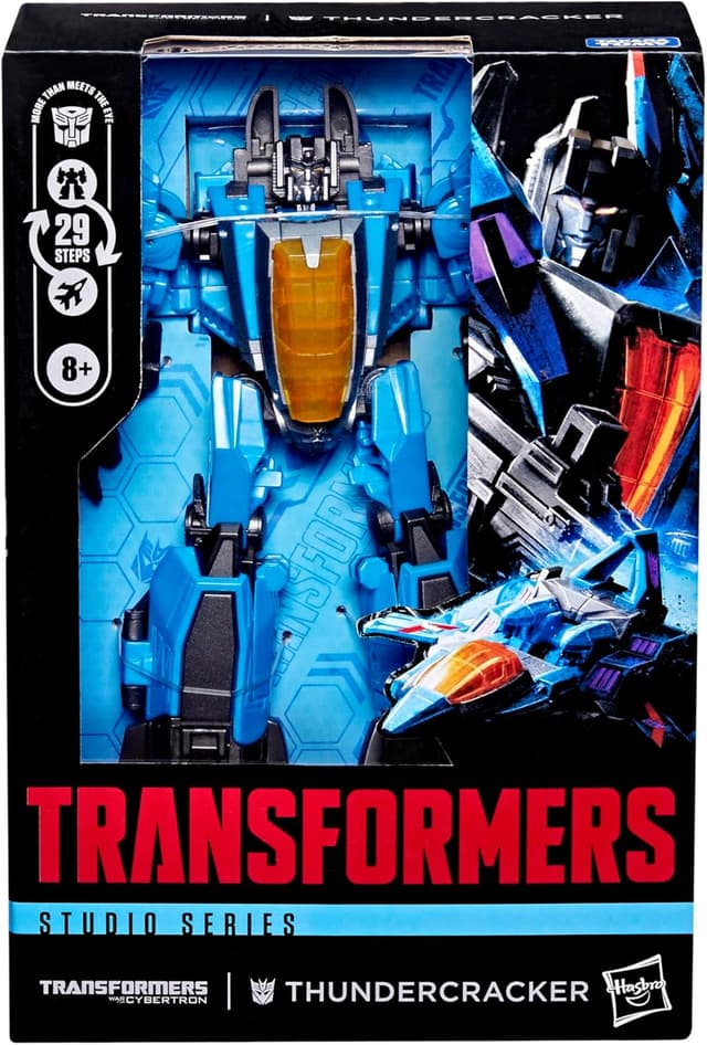 Detalle 2 de Transformers Studio Series Voyager Class Thundercracker (figura action) ispirata a La Battaglia per Cybertron