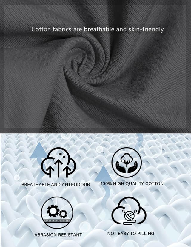 Detalle de VMSUCIJ Herren Chino-Cargo Jogginghose aus Baumwolle mit elastischem Bund und Kordelzug