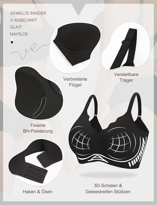 Detalle 2 de Vtelor Bügelloser BH S–3XL