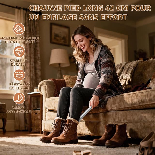 Detalle de ZOMAKE Chausse-pied Long 42 cm lot de 2