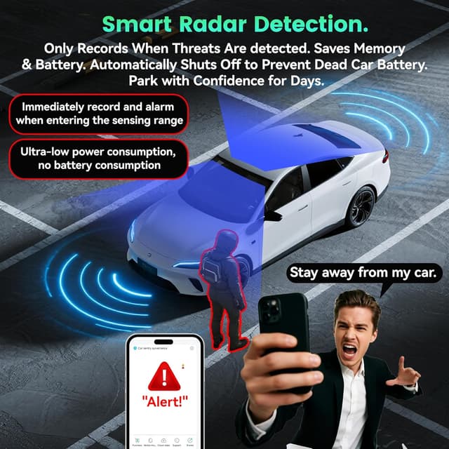 Thumbnail 2 de DeerAsk 4G LTE Dual Dash Cam 1080P