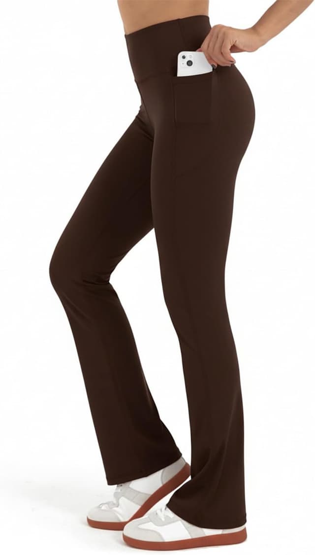 Thumbnail 6 de Zylioo Tall Women Flared Leggings (Extra Long Boot Cut Yoga Pants) with Pockets