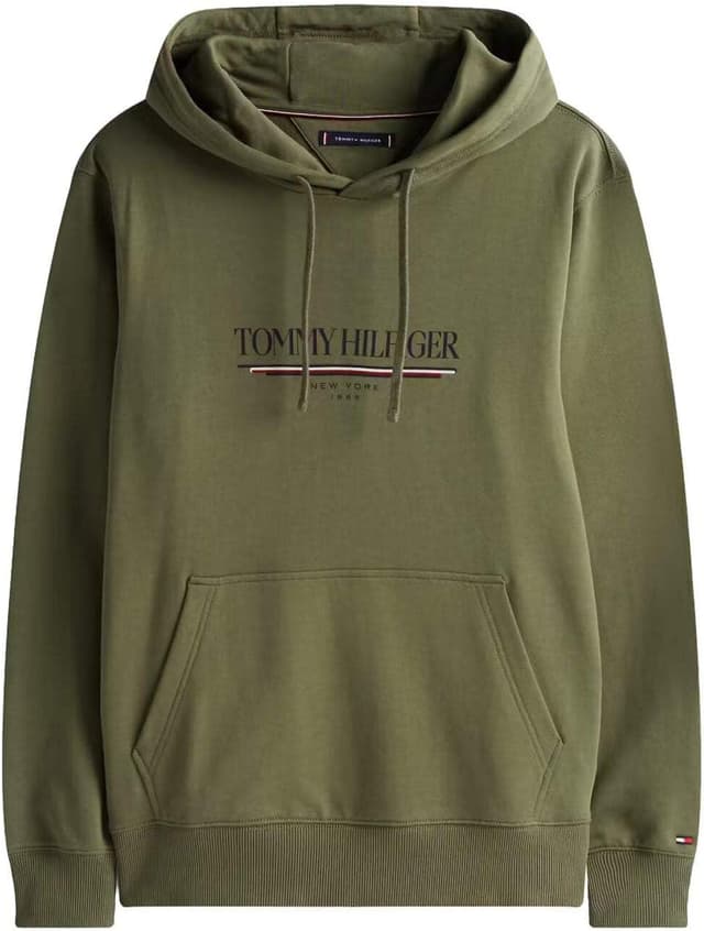 Detalle de Tommy Hilfiger Men’s Brand Love Cotton Hoodie
