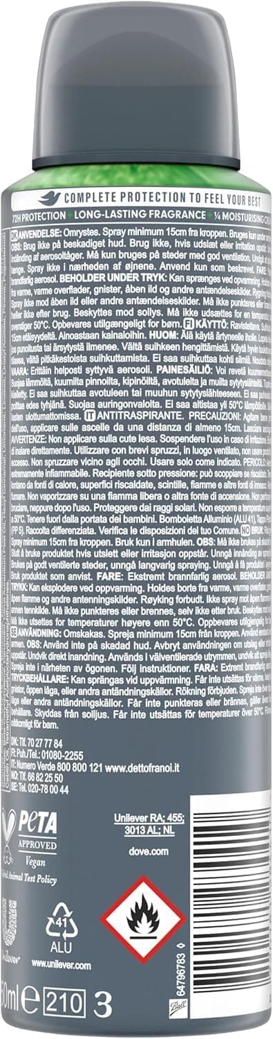 Thumbnail 1 de Dove Men+Care Extra Fresh 150 ml x6 Deodorante 72 Ore