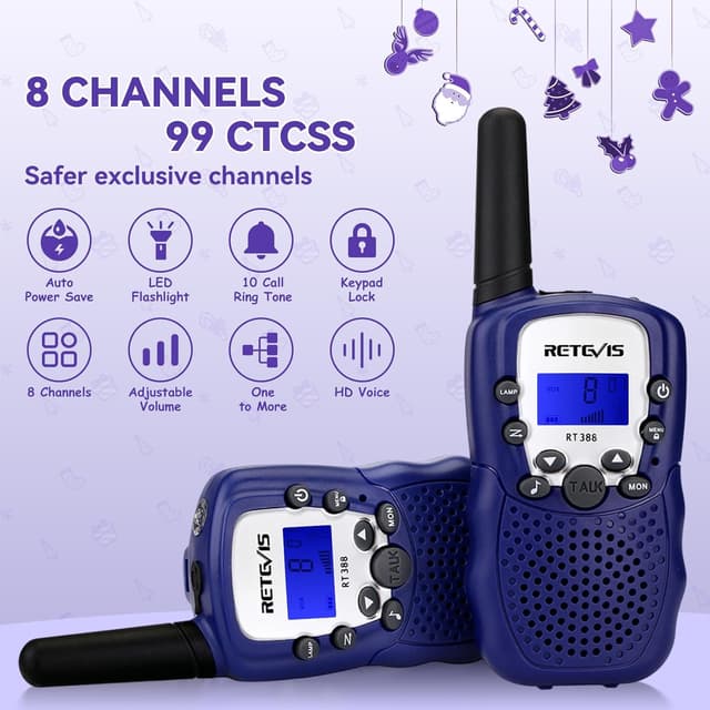 Thumbnail 1 de Retevis RT388 Walkie Talkie 4–12 Jahre