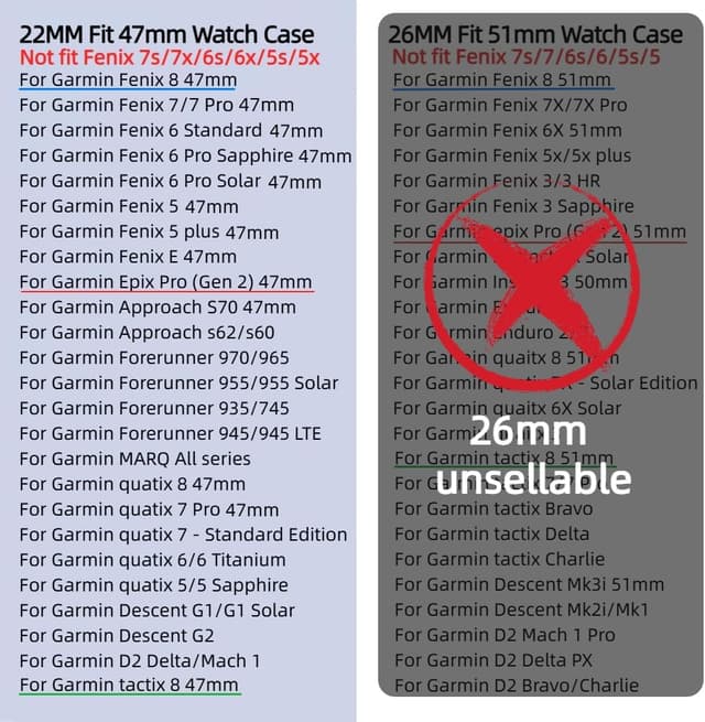 Detalle 2 de EKINGEEK 22mm Quick Fit Strap for Garmin Fenix, Epix and Forerunner (QuickFit nylon watch strap)