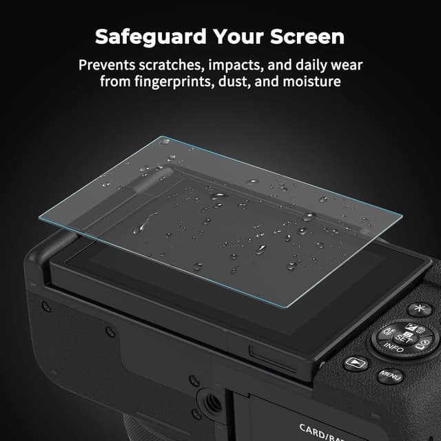 Detalle de SMALLRIG 3er-Pack Displayschutzfolien für Fujifilm X-T30 III/X-T30 II/X-T30 & X-S10 (5804) – 0,3 mm gehärtetes Glas