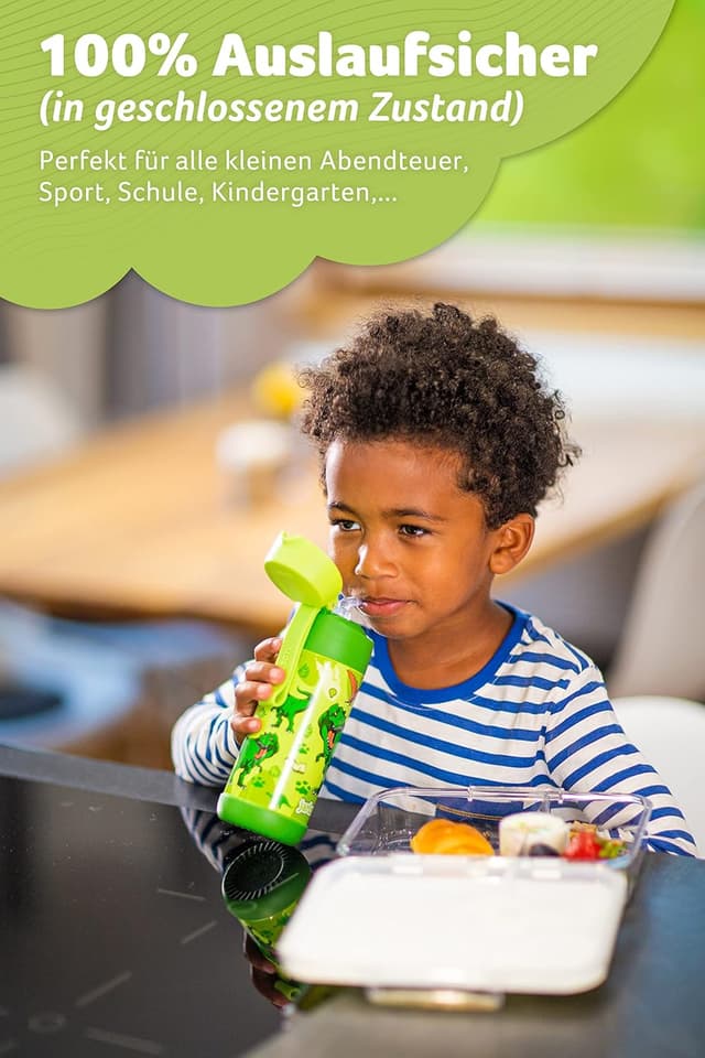 Thumbnail 4 de Jarlson Charli 350ml Dinosaurier Trinkflasche Edelstahl