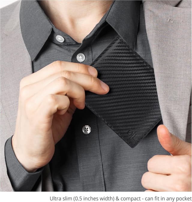 Thumbnail 5 de Oak Leathers Black Wallet 9‑slot RFID