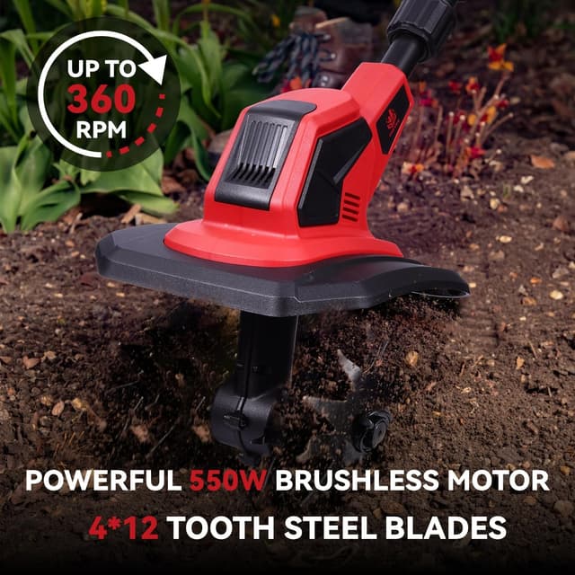 Detalle de Cordless Tiller Rotavator 550W Electric