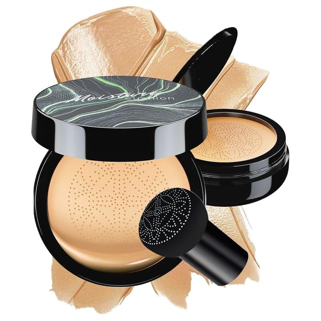 Detalle de Mushroom Head Air Cushion CC Cream (BB/CC Hybrid) in Buff Beige for Mature Skin