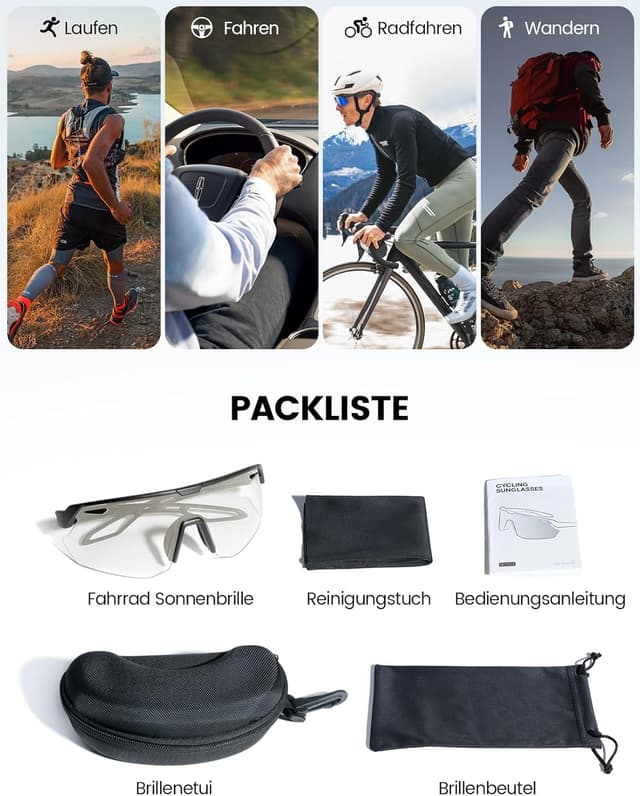 Thumbnail 6 de Lamicall Fahrradbrille Selbsttönend UV400