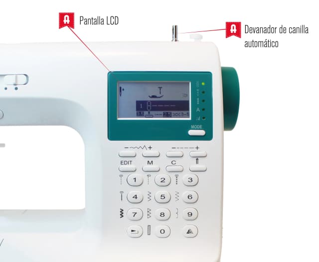 Thumbnail 5 de Alfa ZART+ máquina de coser 404 puntadas, 7 mm