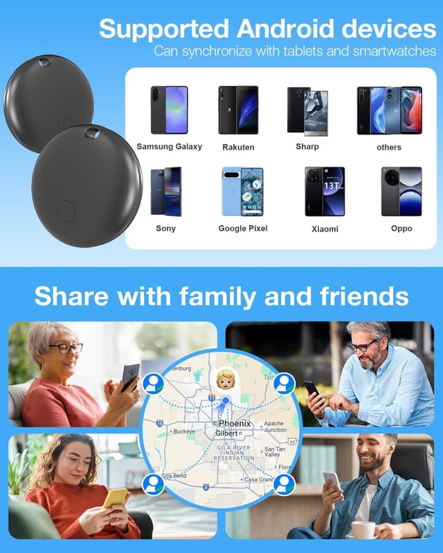 Thumbnail 5 de KIUP Air Tags 2-Year Battery 4-Pack