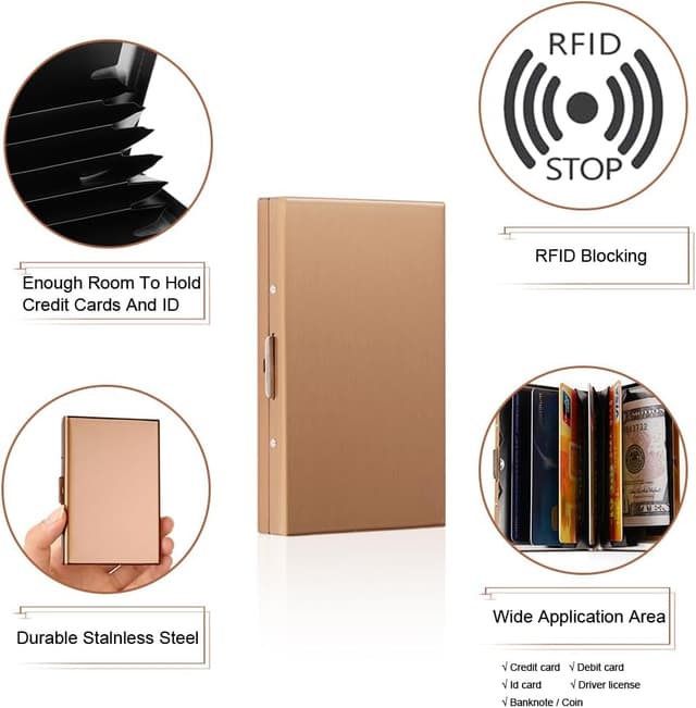 Thumbnail 4 de Vicloon Kartenetui RFID Blocking 2er Pack