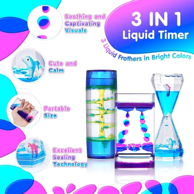 Detalle de OSDUE 3 Pack Sensory Liquid Timers