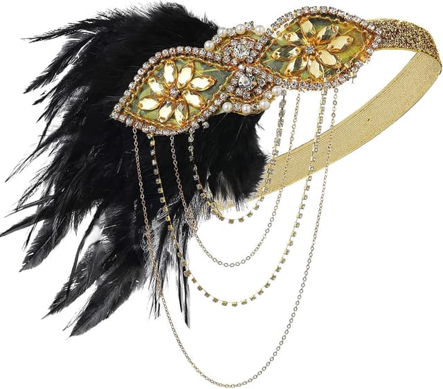 Detalle 2 de Robe flapper pailletée longue 1920