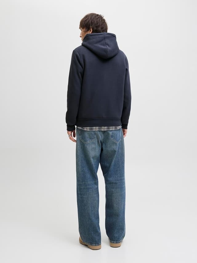 Detalle de JACK & JONES Jprblumason Teddy Sweat Zip con cappuccio da uomo