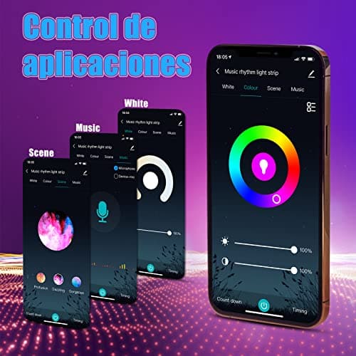 Thumbnail 4 de Diyife Tira LED 5m RGB para TV