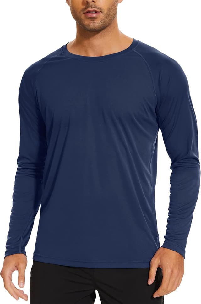 Detalle de TACVASEN Camiseta Manga Larga UV UPF 50+ Turquesa S