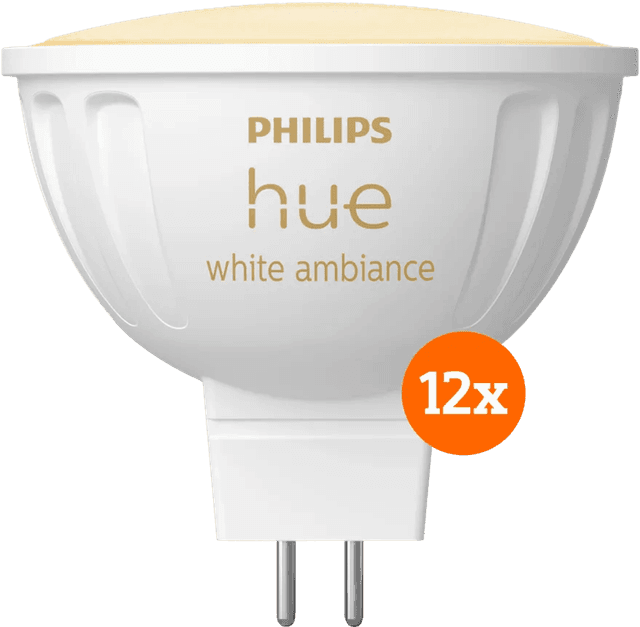 Detalle de Philips Hue Spot White Ambiance MR16 12er-Pack
