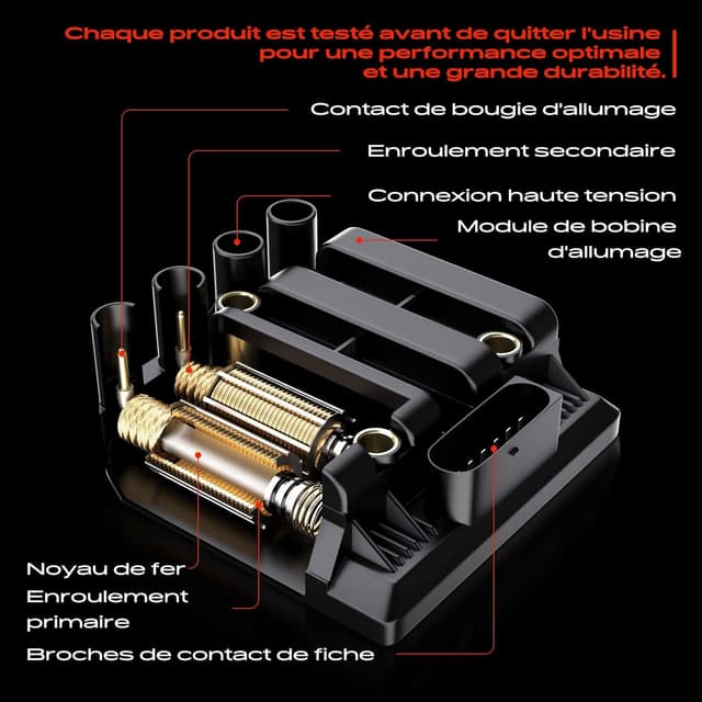 Detalle 2 de Bobine d'allumage 3-pôle Frankberg pour voitures