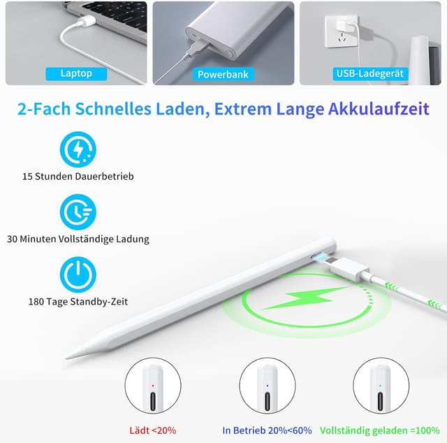 Thumbnail 2 de Stylus Pen for iPad Schnellladung 15h