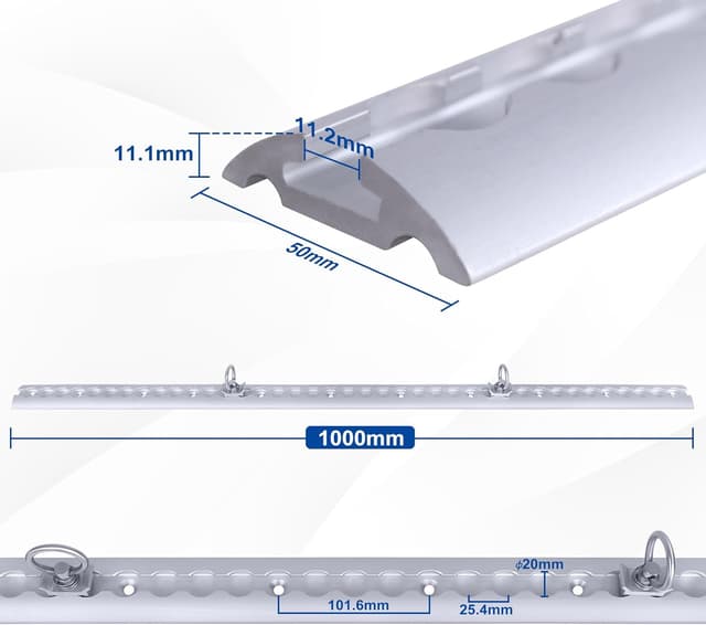 Thumbnail 1 de Ensemble rail d'arrimage 4x100 cm