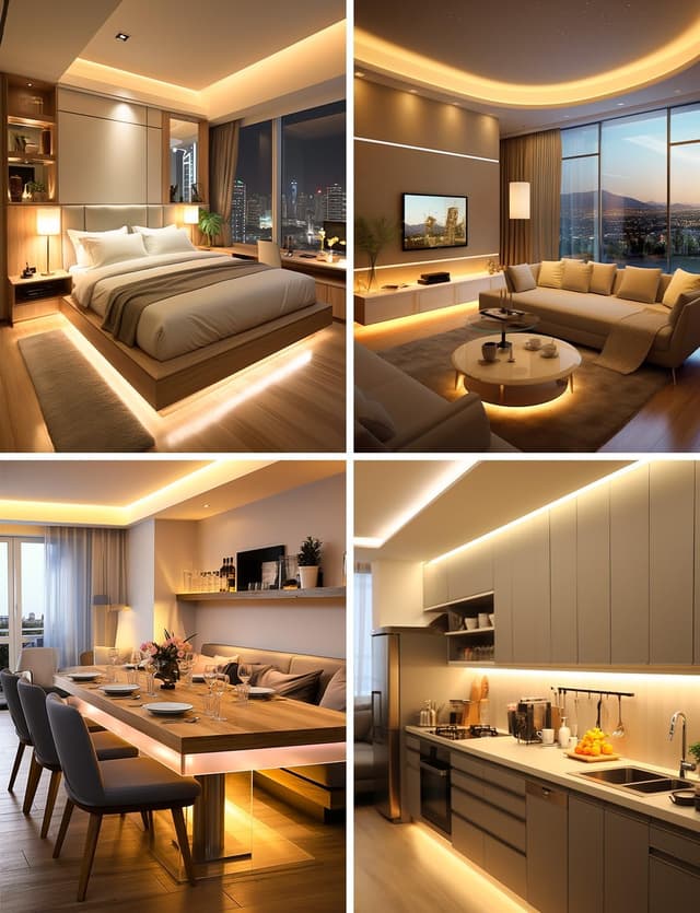 Detalle 2 de Lepro Warm White LED Strip Light 10M (2000lm), 24V UK plug-in with dimmer switch