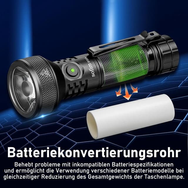 Detalle de Sofirn Lampe de Poche Rechargeable 697 M IF22A (Type-C) – 6 modes, IPX8