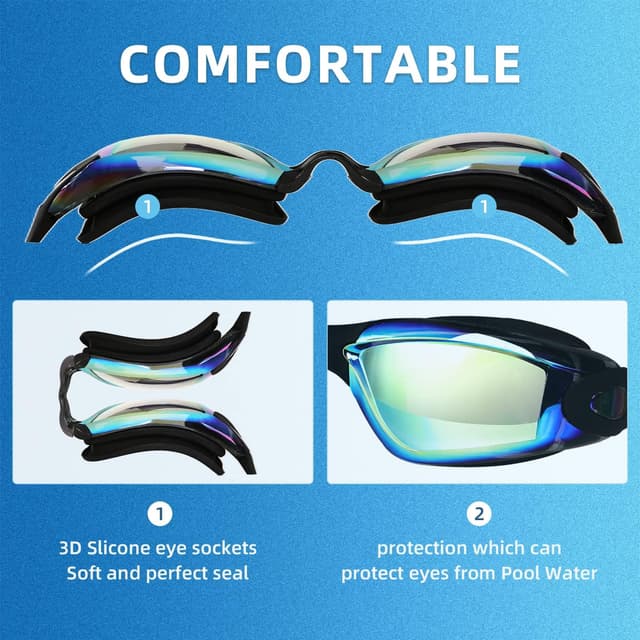 Thumbnail 5 de KCDMBUE Swim Goggles 2 Pack