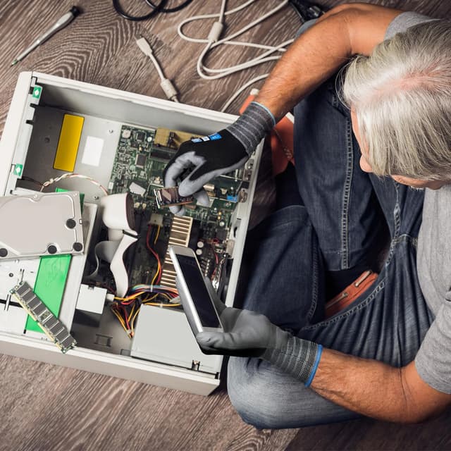 Detalle 2 de KAYGO KG15P thin work gloves: PU-coated touchscreen precision gloves (12 pairs)