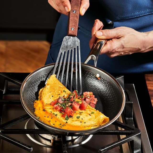 Detalle de HexClad 6-Piece Nonstick Fry Pan Set