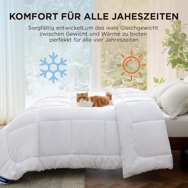 Detalle 1 de BEDSURE Bettdecke 155x220 mit 300 G/M²