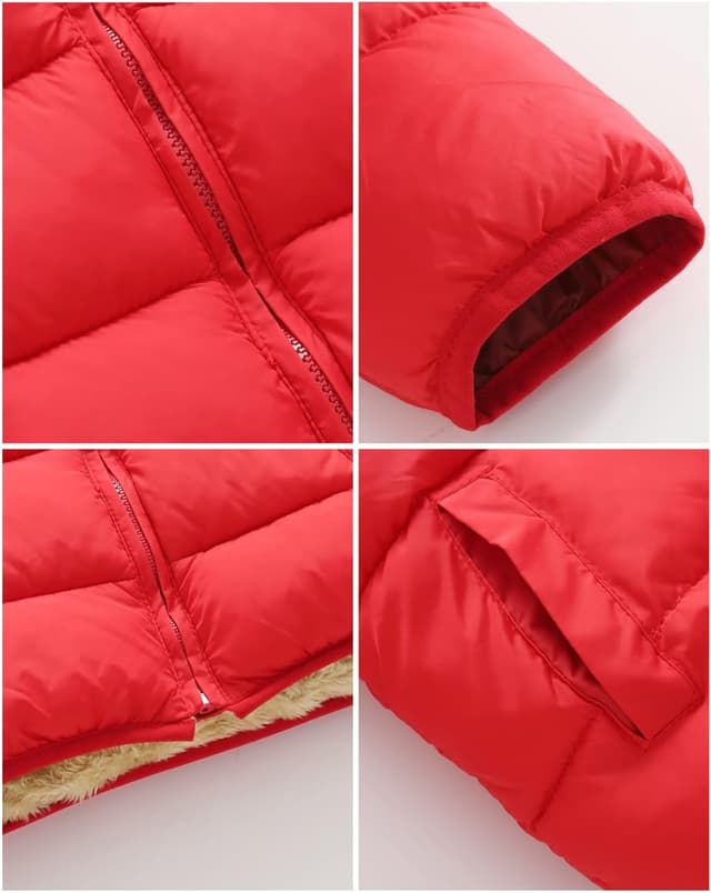 Detalle de JiAmy winter fleece coat for toddlers 18M-6Y