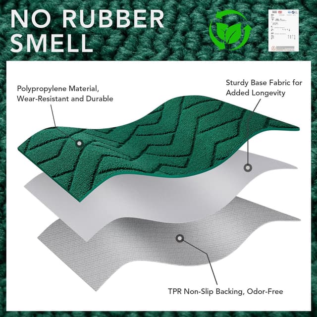 Thumbnail 2 de Biscpro Door Mat 80x120cm washable doormat