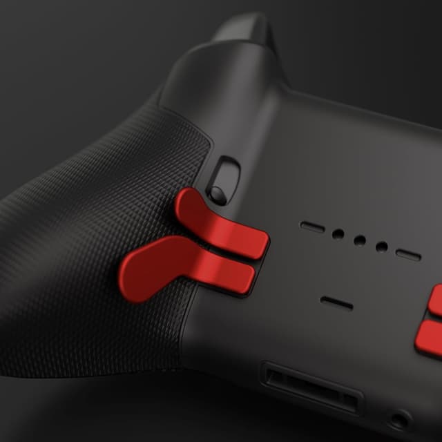 Thumbnail 6 de eXtremeRate Metallic Scarlet Red stainless steel hair trigger paddles (4 pcs) for Xbox Elite controllers