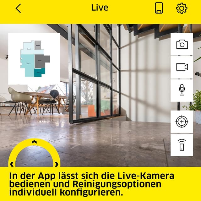 Detalle de Kärcher Saugwischroboter RVF 7 Comfort Extra mit Multifunktionsstation, App & LiDAR-Navigation