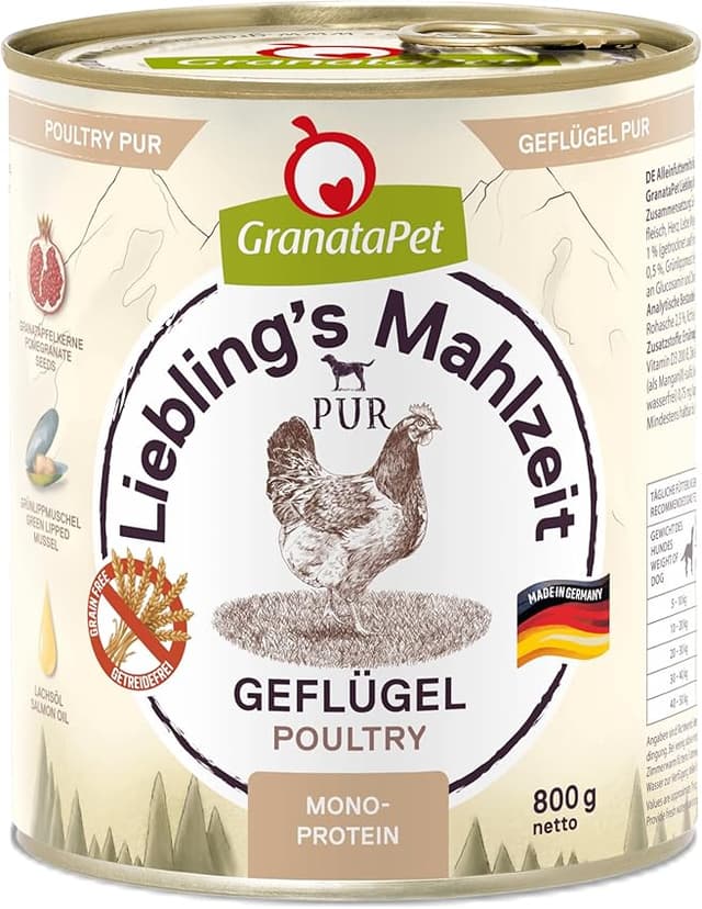 Imagen de GranataPet Liebling's Mahlzeit Aves Pur, comida húmeda para perros 6× en OfertitasTOP