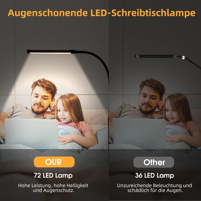 Detalle 2 de LIBORA Schreibtischlampe 10 Stufen