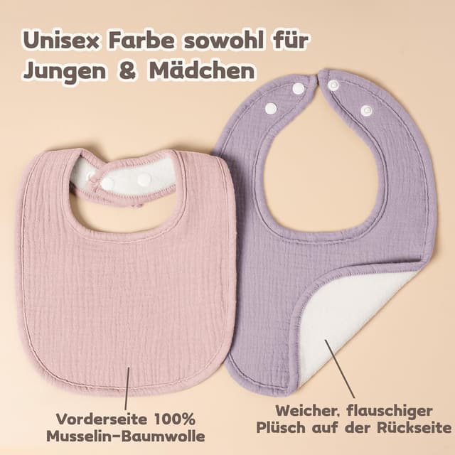 Thumbnail 4 de Susurration Musselin Lätzchen 6er Pack