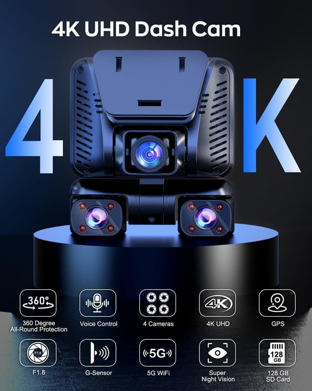 Detalle de Driveye D7 4K 4-Channel Dash Cam