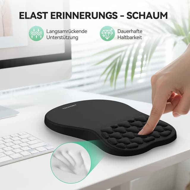 Detalle de TECKNET Ergonomisches Mauspad 30 x 20 cm 🖱