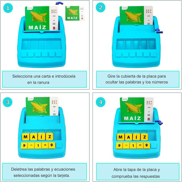 Thumbnail 3 de Jeu éducatif d'orthographe espagnole 64 cartes 🎲